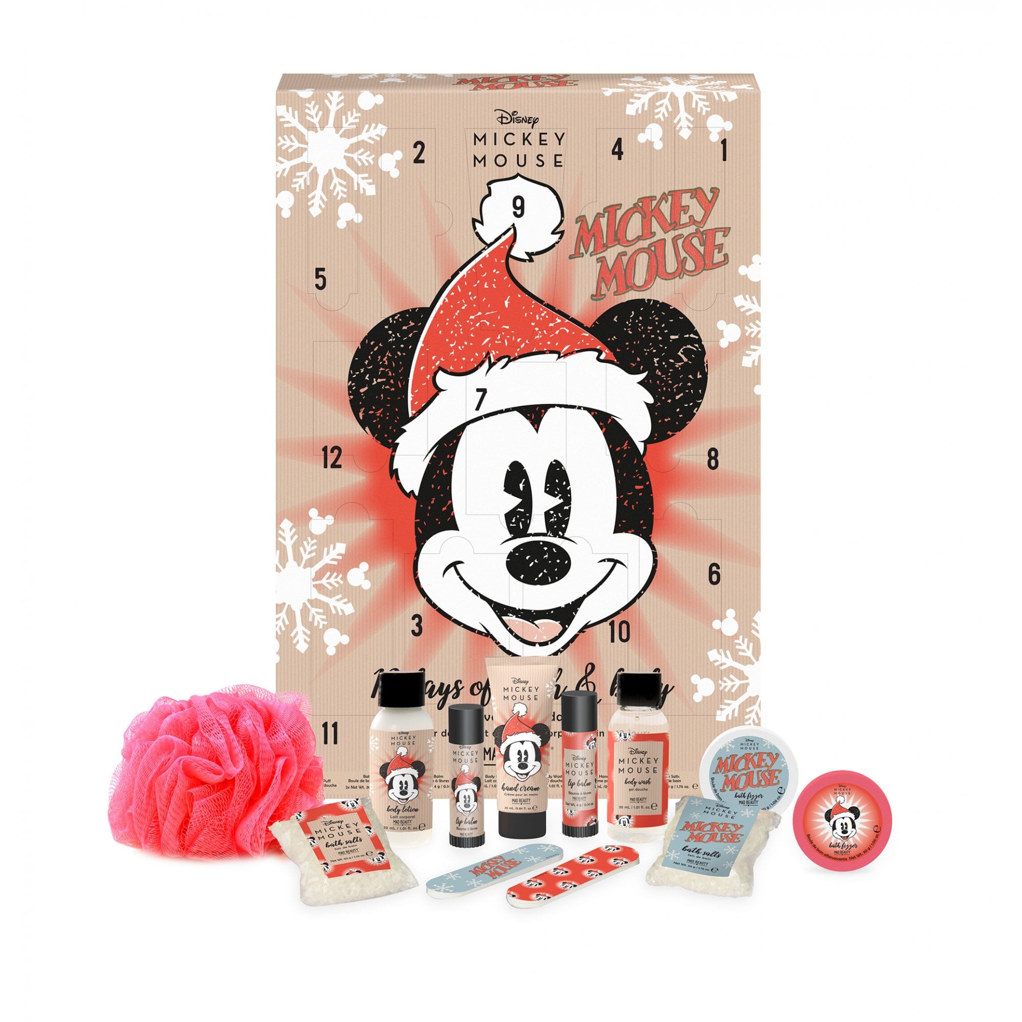 Mickey Mouse 12 Days of Bath And Body Advent Calendar - Mad Beauty