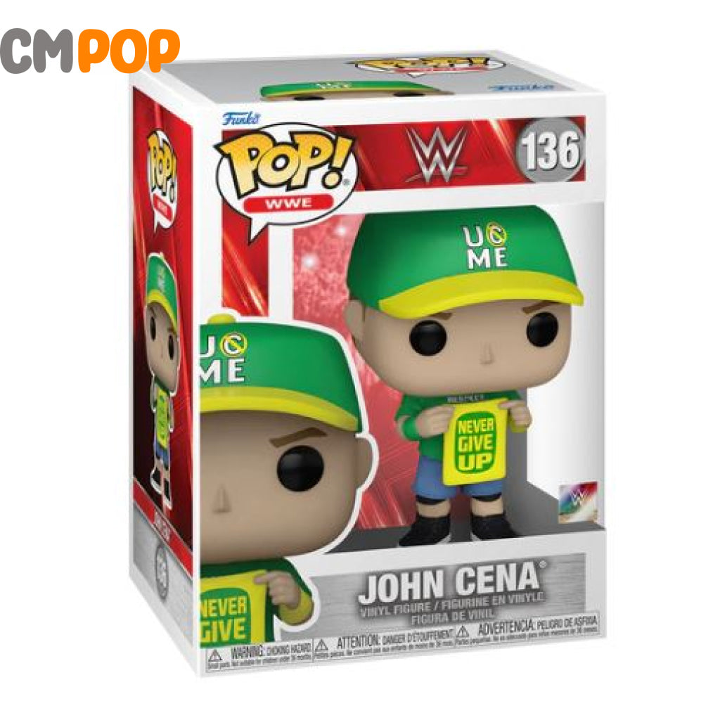John Cena Never Give Up - #136 Funko Pop! Wwe Pop