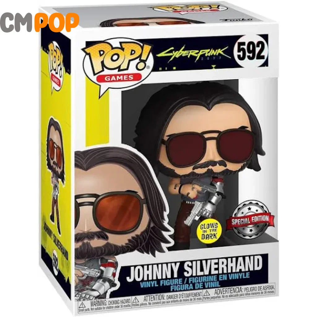 Johnny Silverhand - #592 Funko Pop! Games Cyber Funk Glows In The Dark Special Edition