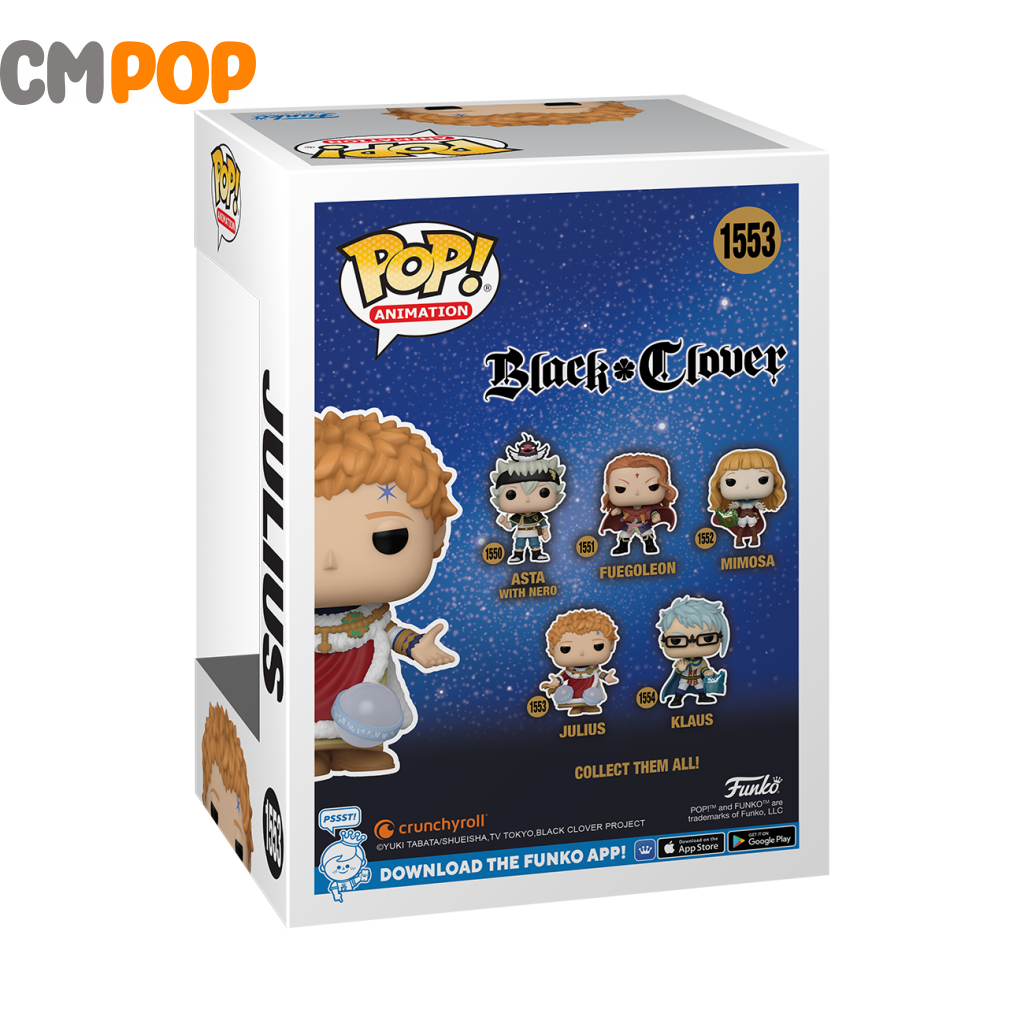 Julius - #1553- Funko Pop! Black Clover Animation Pop