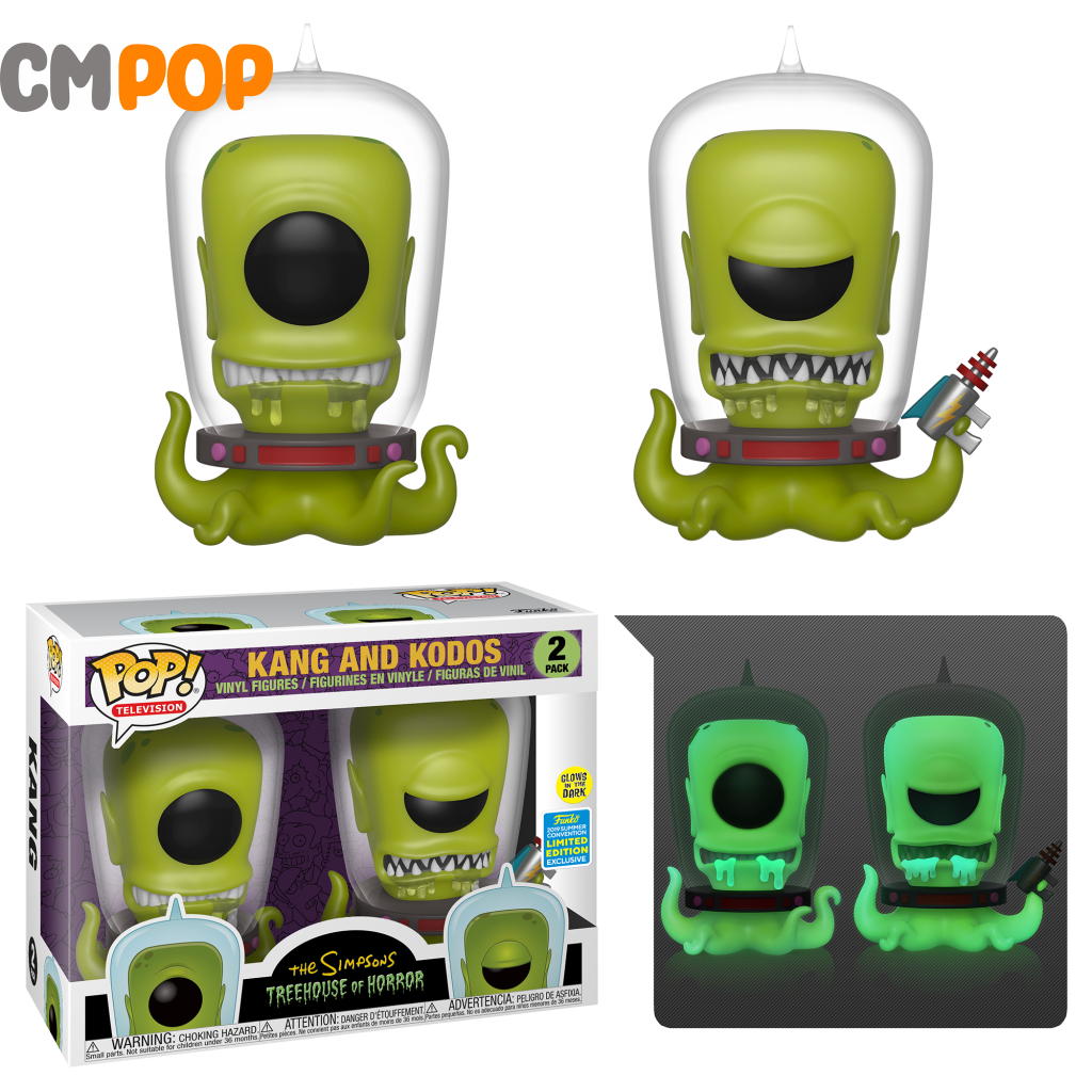 Kang And Kodus 2 Pack Gitd - Funko Pop! The Simpsons 2019 Summer Convention Exclusive Pop