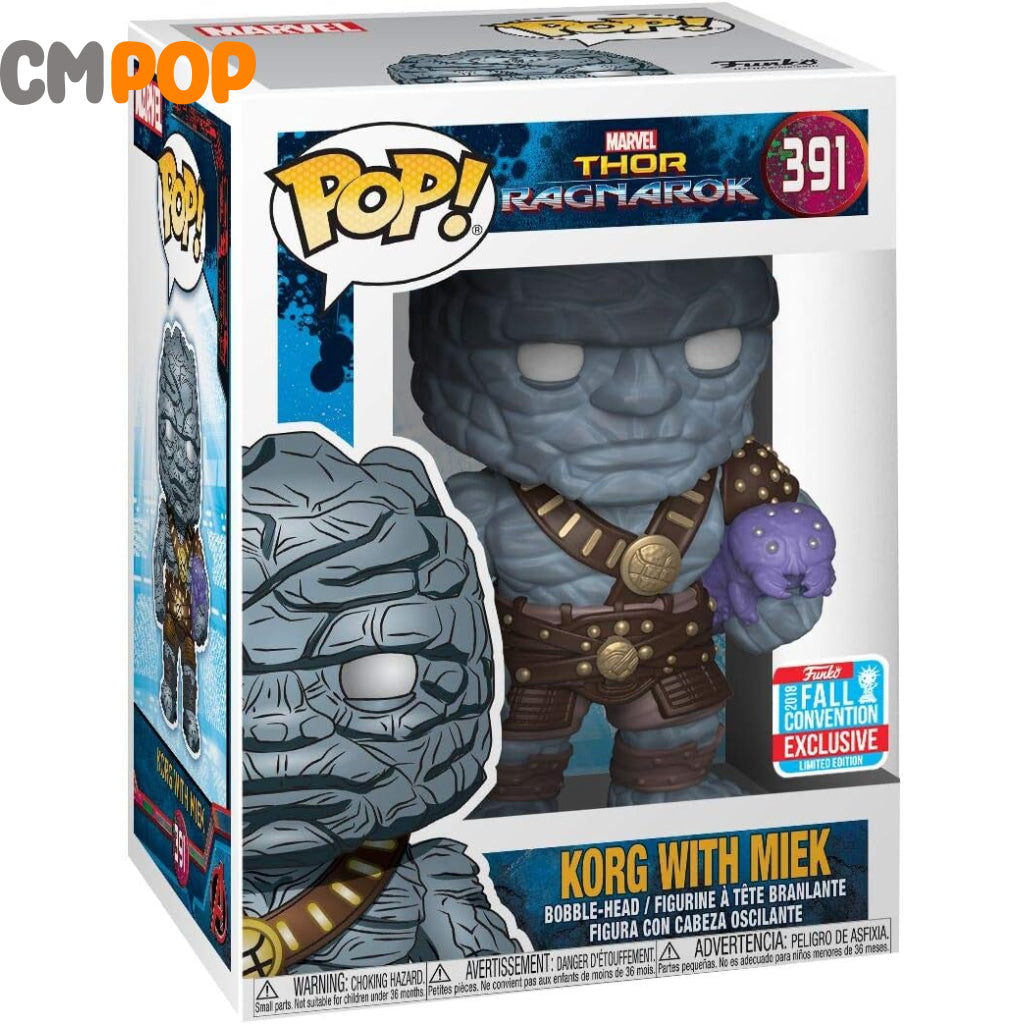 Korg With Miek - #391 Funko Pop! Thor Ragnarok 2018 Fall Convention Exclusive Pop