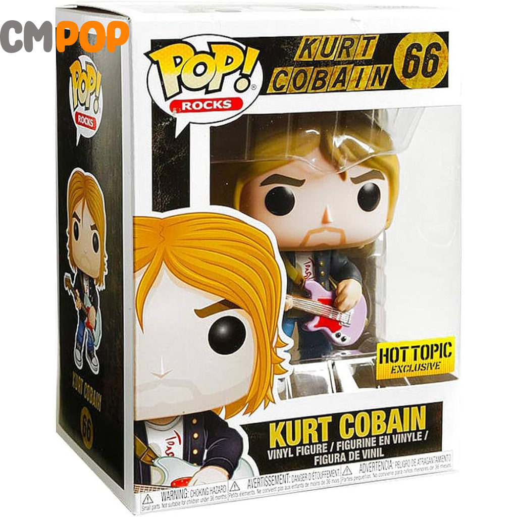 Kurt Cobain - #66 - Funko Pop! - Rocks - Kurt Cobain - EMP Exclusive - Hot Topic Exclusive Funko Pop