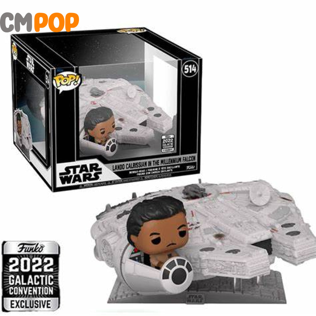 Lando Calrissian In The Millennium Falcon - #514 - Funko Pop! - Jumbo - Star Wars - 2022 Galactic Convention Exclusive