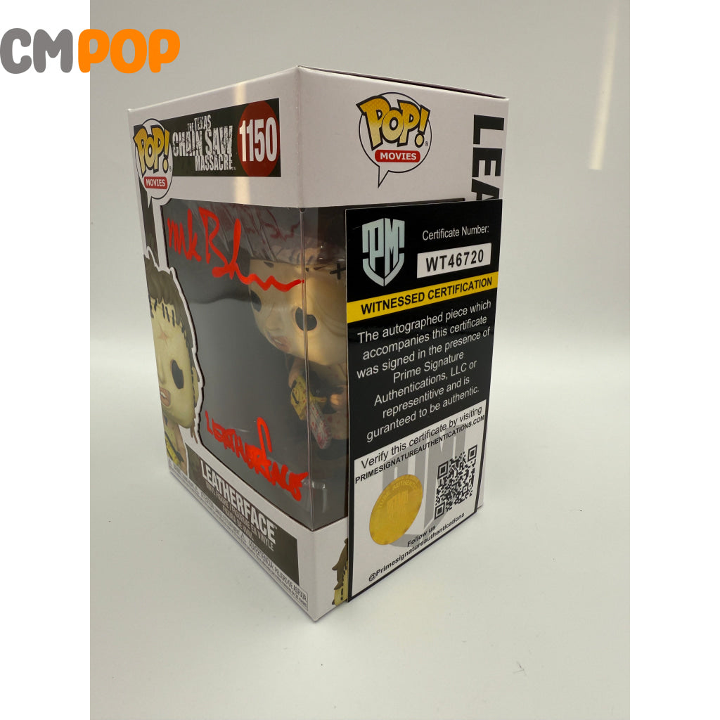 Leatherface - #1150 - Funko Pop! - Movies - Texas Chainsaw Massacre - Signed by - Certified Pop! Funko Pop