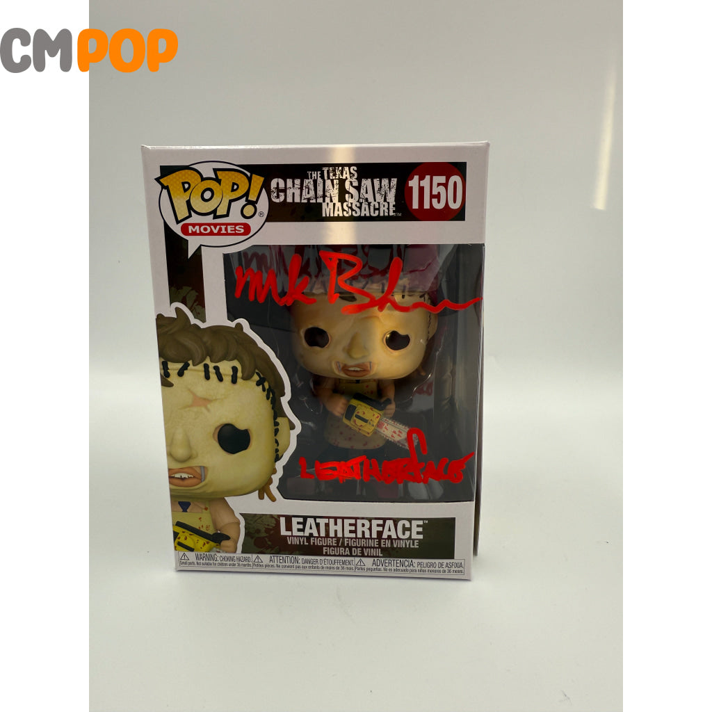 Leatherface - #1150 - Funko Pop! - Movies - Texas Chainsaw Massacre - Signed by - Certified Pop! Funko Pop