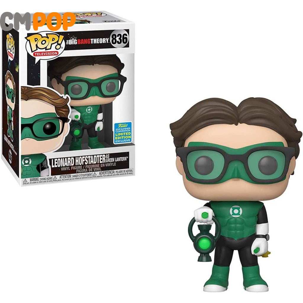 Leonard Hofstadter as Green Lantern - #836 - The Big Bang Theory - Funko Pop - Television - 2019 Summer Convention