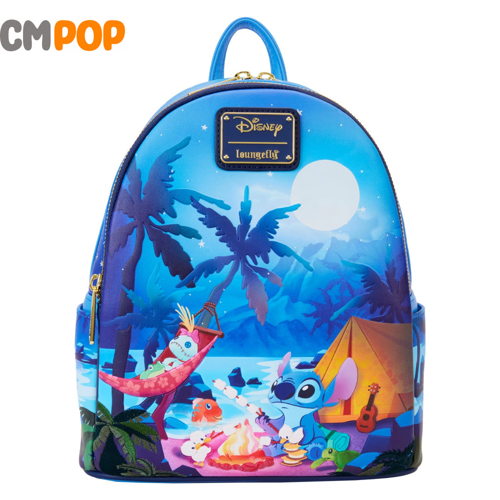 Lilo And Stitch Camping Cuties Mini Backback - Disney Backpack Loungefly