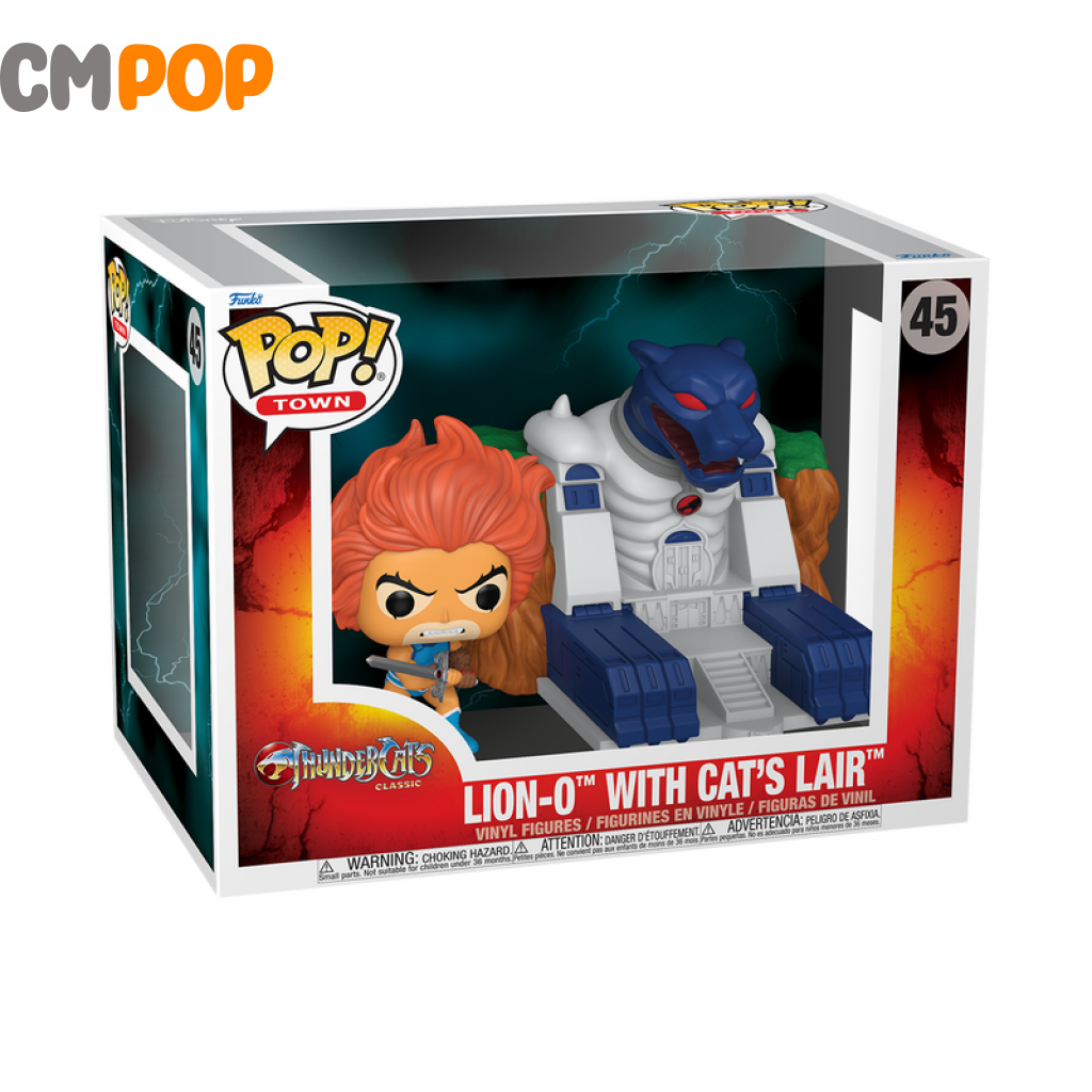 Lion-O With Cats Lair - #45 Funko Pop! Town- Thundercats Pop
