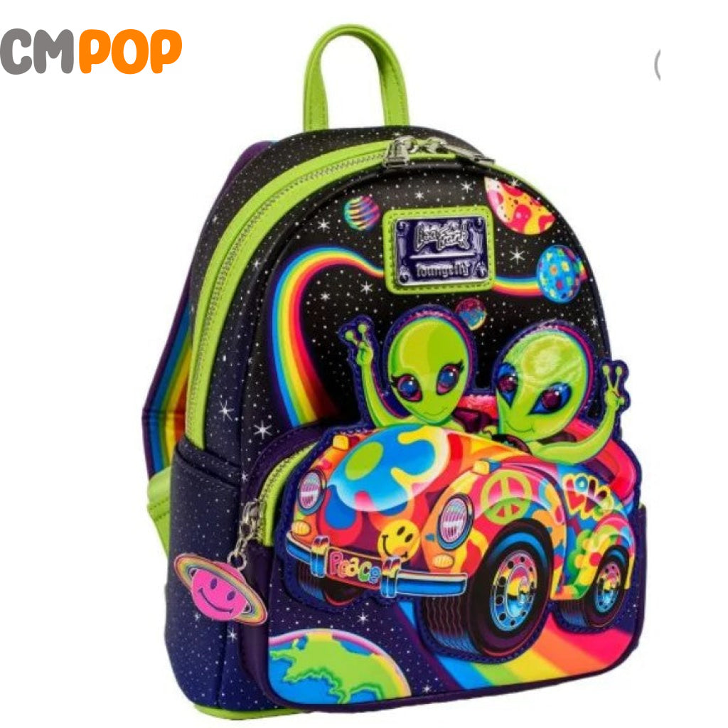 Lisa Frank - Cosmic Alien Ride Glow Mini Backpack Loungefly