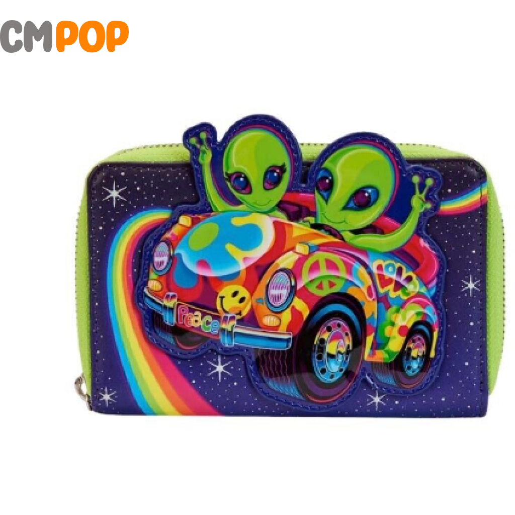Lisa Frank Cosmic Alien Ride Zip Wallet -Loungefly Loungefly