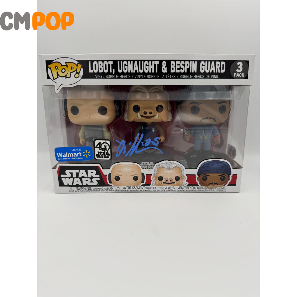 Lobot Ugnaught & Bespin Guard - 3 Pack - Funko Pop! - Star Wars - Walmart Exclusive - Signed by William O Neill