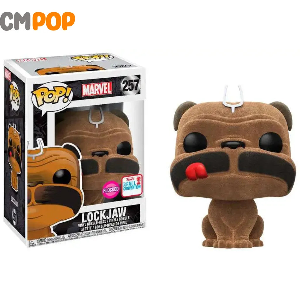 Lockjaw- #257 - Funko Pop! Marvel Flocked 2017 Con Exclusive Pop