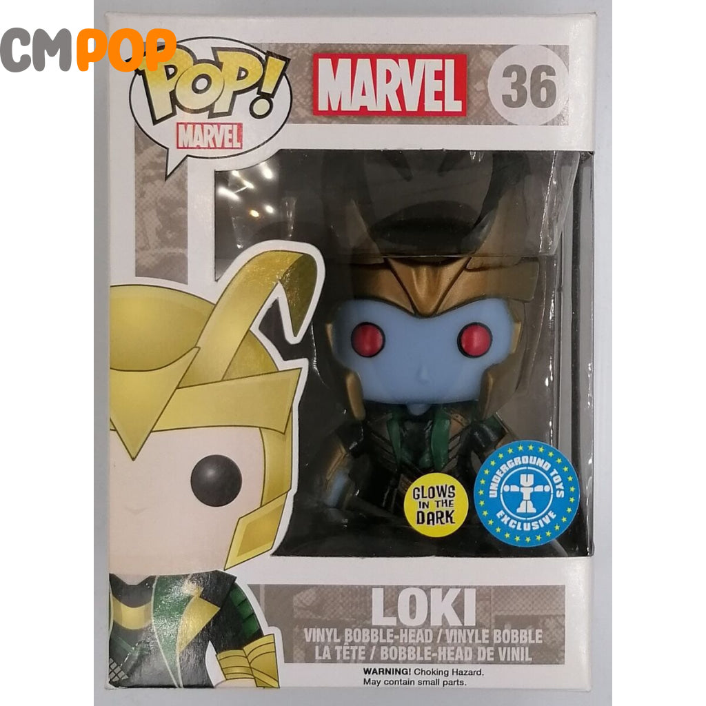 Loki - #36 Funko Pop! Marvel Underground Toys Gitd Pop
