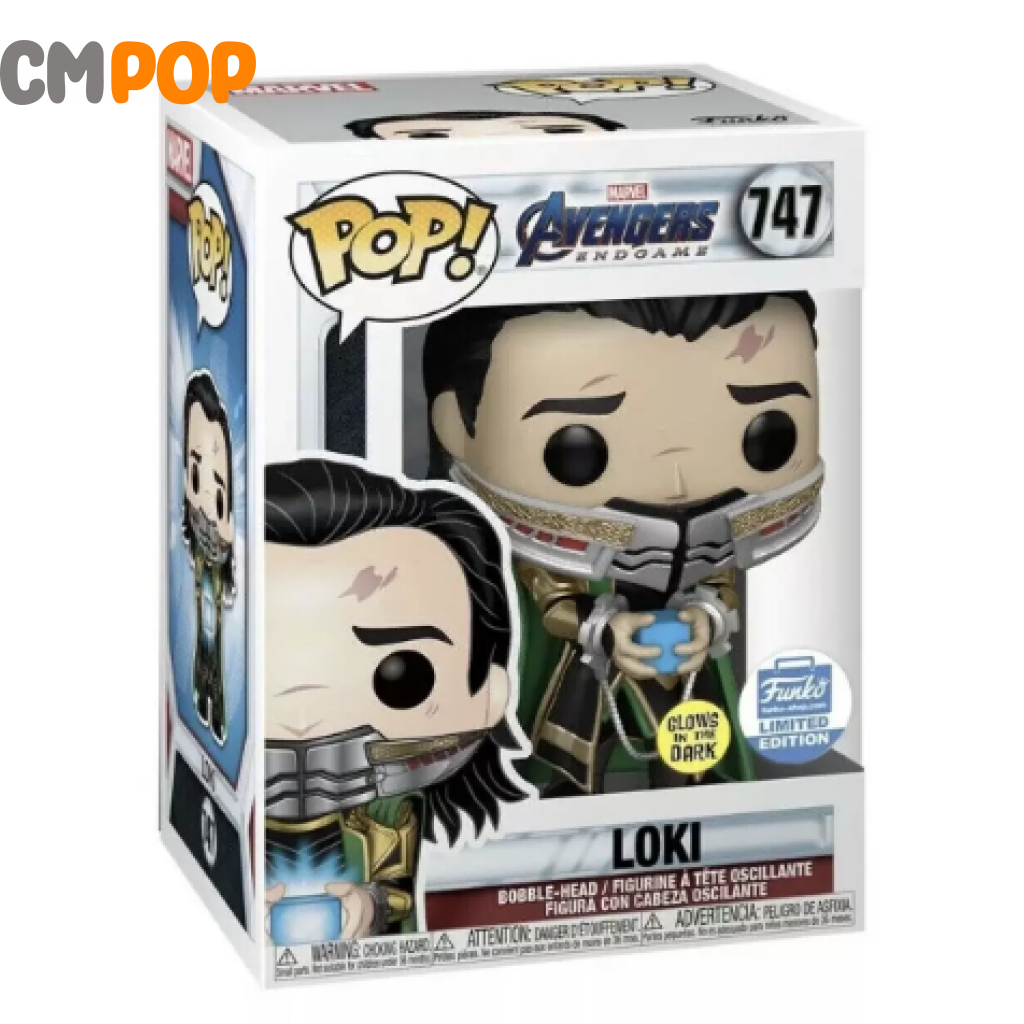 Loki #747 Funko Pop! Avengers Marvel GITD Funko Exclusive