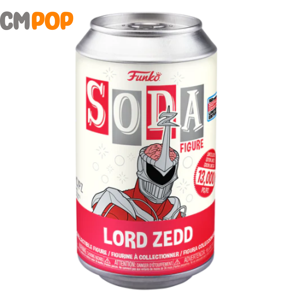 Lord Zedd - Funko Vinyl Soda 13 000 Pieces Power Rangers Chance Of Chase Nycc 2023 Stickered Con