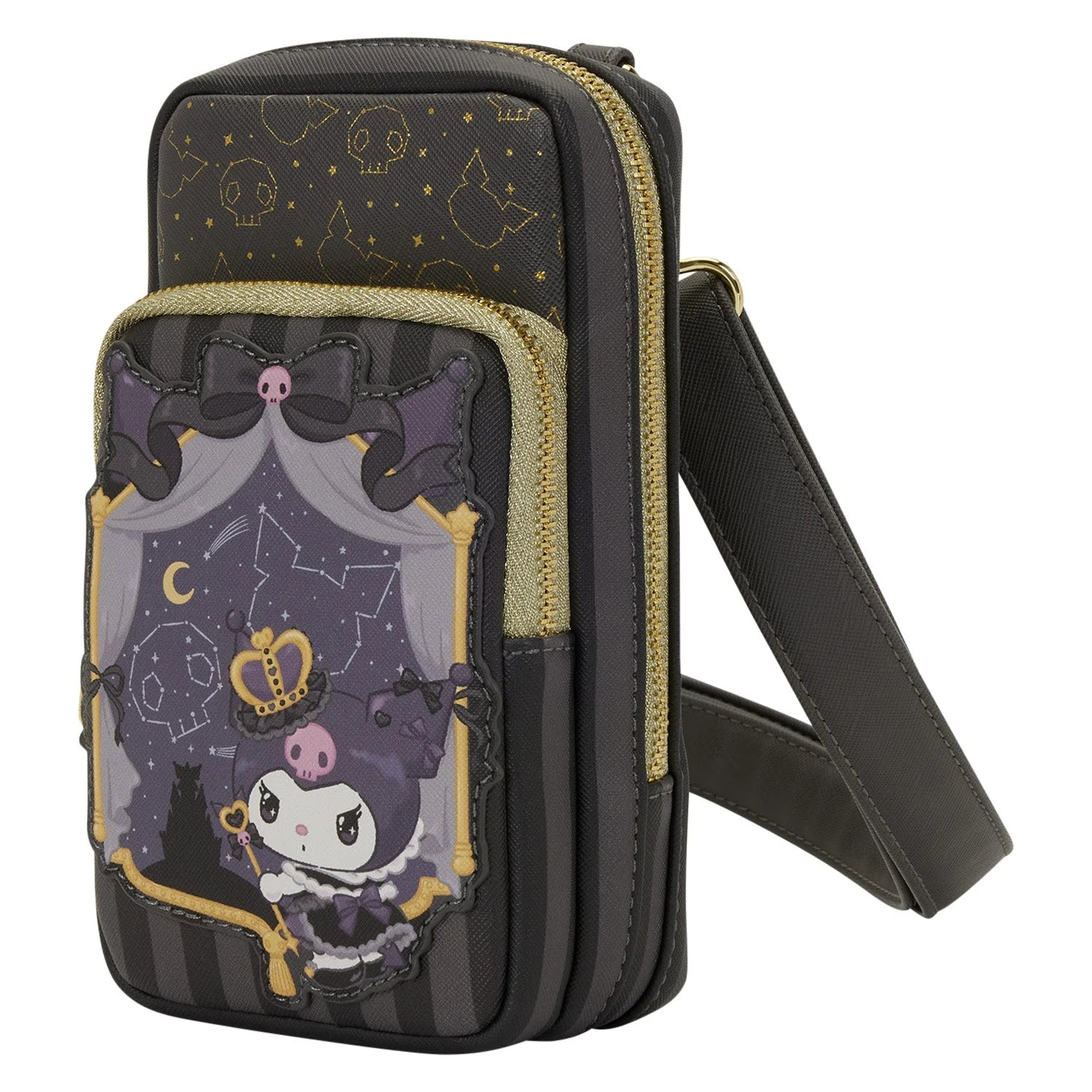 Sanrio Kuromi 20th Anniversary Cell Phone Crossbody Bag with Coin Bag - Loungefly