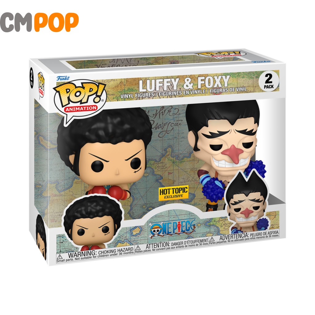 Luffy And Foxy - 2 Pk Funko Pop! One Piece Hot Topic Exclusive Pop