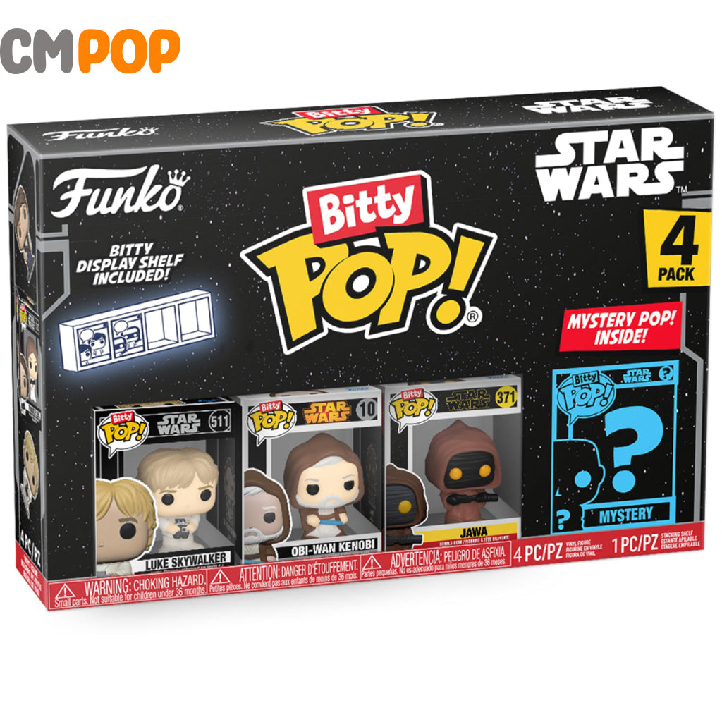 Luke Skywalker Obi-Wan Kenobi and Jawa - Bitty Funko Pop! - Star Wars - Mystery Pop Funko Pop