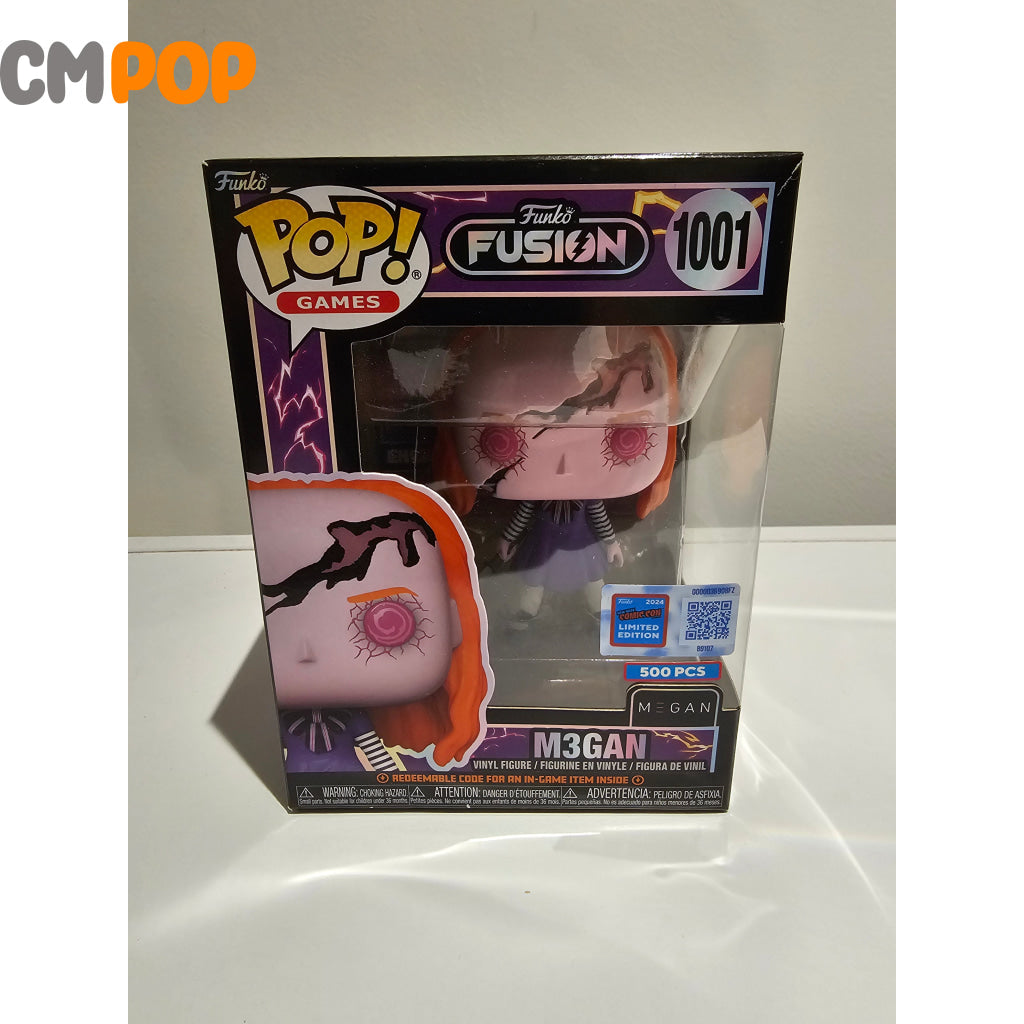 M3Gan - #1001 Funko Fusion Le 500 Piece Nycc Con Stickered Exclusive Minor Tear Pop