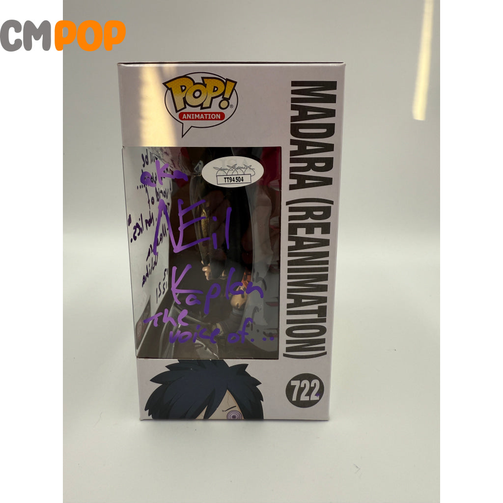 Madara (Reanimation) - #722 - Funko Pop! - Animation - Naruto Shippuden - Gamestop Exclusive - Signed by - Certified