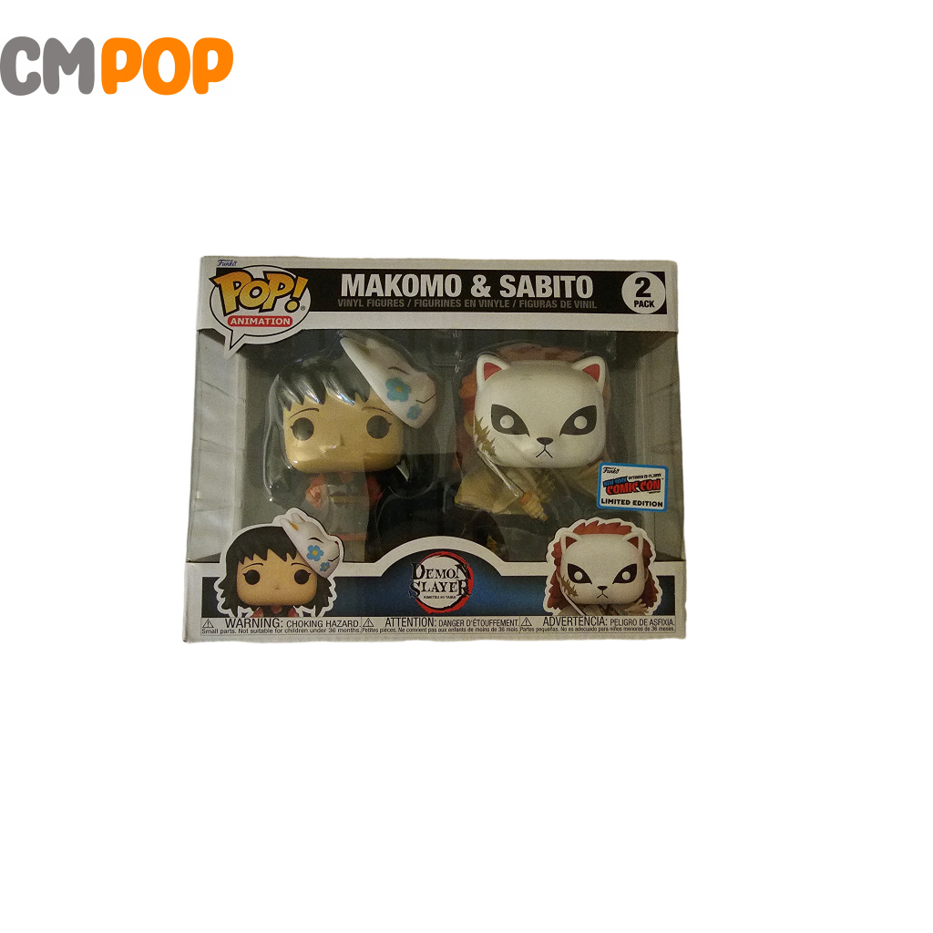 Makomo & Sabito - Funko Pop! Nycc 2023 Stickered Convention Exclusive Demon Slayer Pop