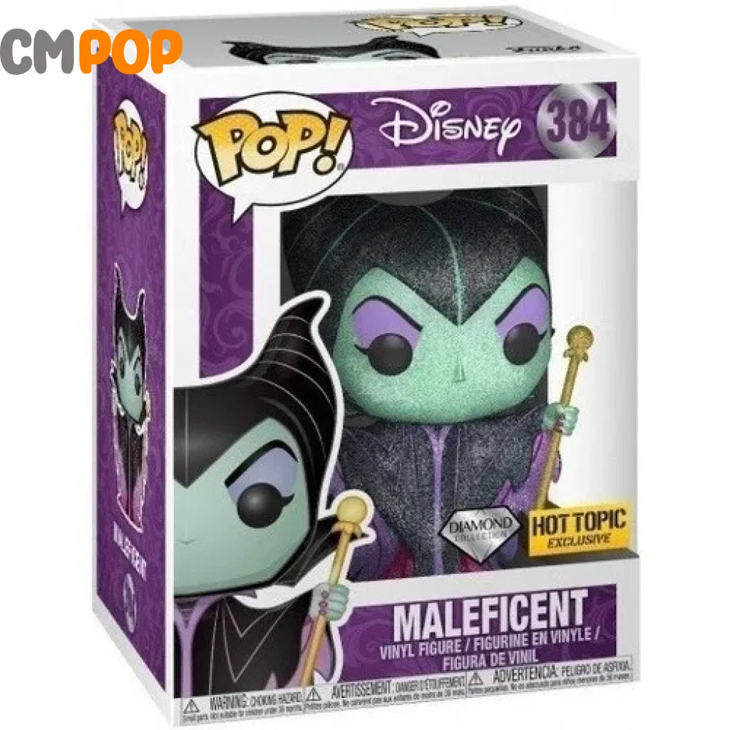 Maleficent- #384 - Funko Pop! - Disney - Diamond Collection - Hot Topic Exclusive