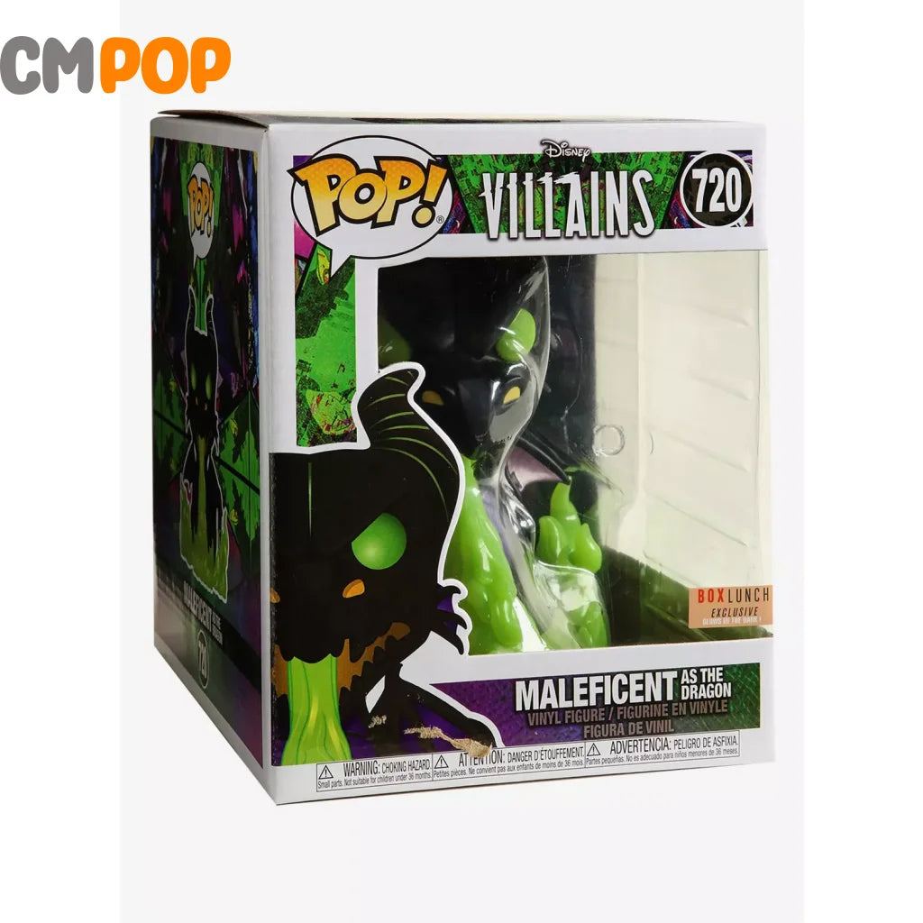 Maleficent As The Dragon - #720 Funko Pop! Villains Glows In Dark Box Lunch Exclusive Pop