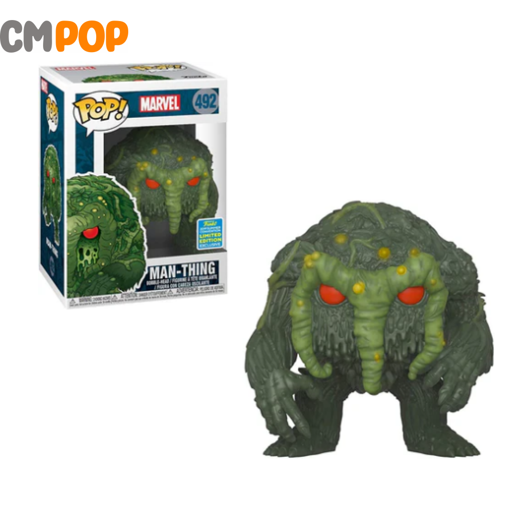Man -Thing - #492 Funko Pop! Marvel 2019 Summer Convention Exclusive Pop
