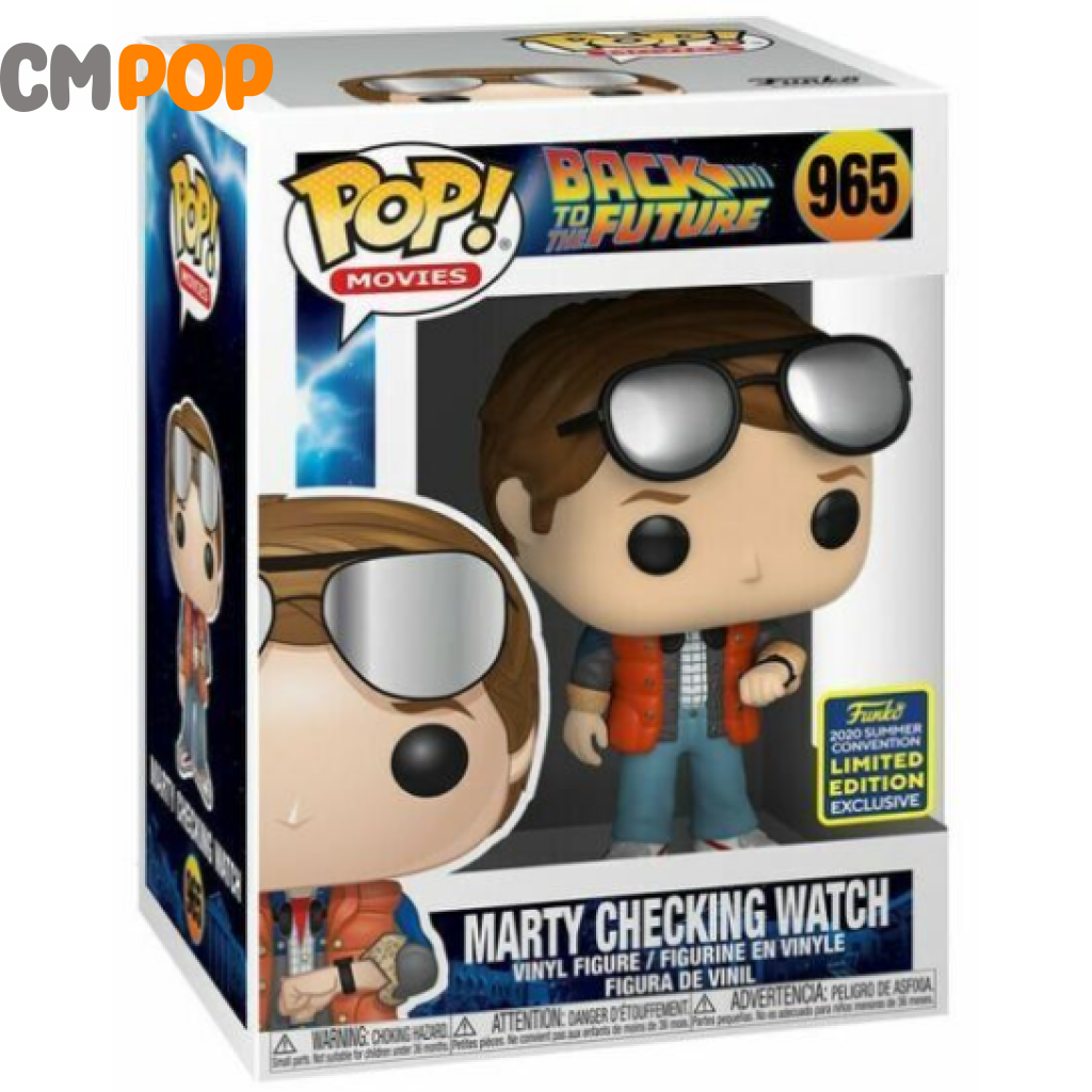 Marty Checking Watch - #965 Funko Pop! Back To The Future Summercon 2020 Exclusive Pop