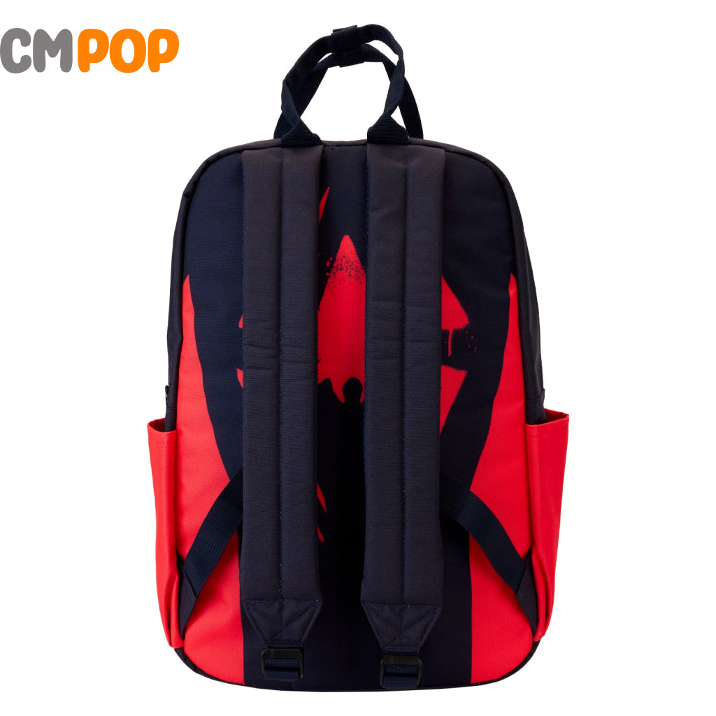 Marvel Spiderverse Miles Morales Suit Full Size Nylon Backpack - Loungefly Backpack