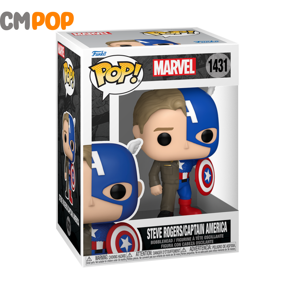 Marvel Split -Captain America/Steve Rogers - #1431 Funko Pop! Pop