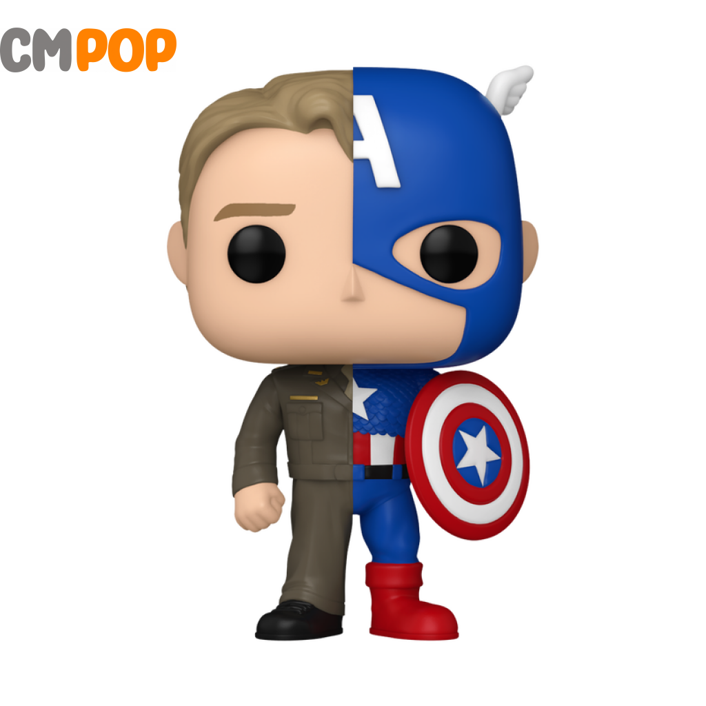 Marvel Split -Captain America/Steve Rogers - #1431 Funko Pop! Pop