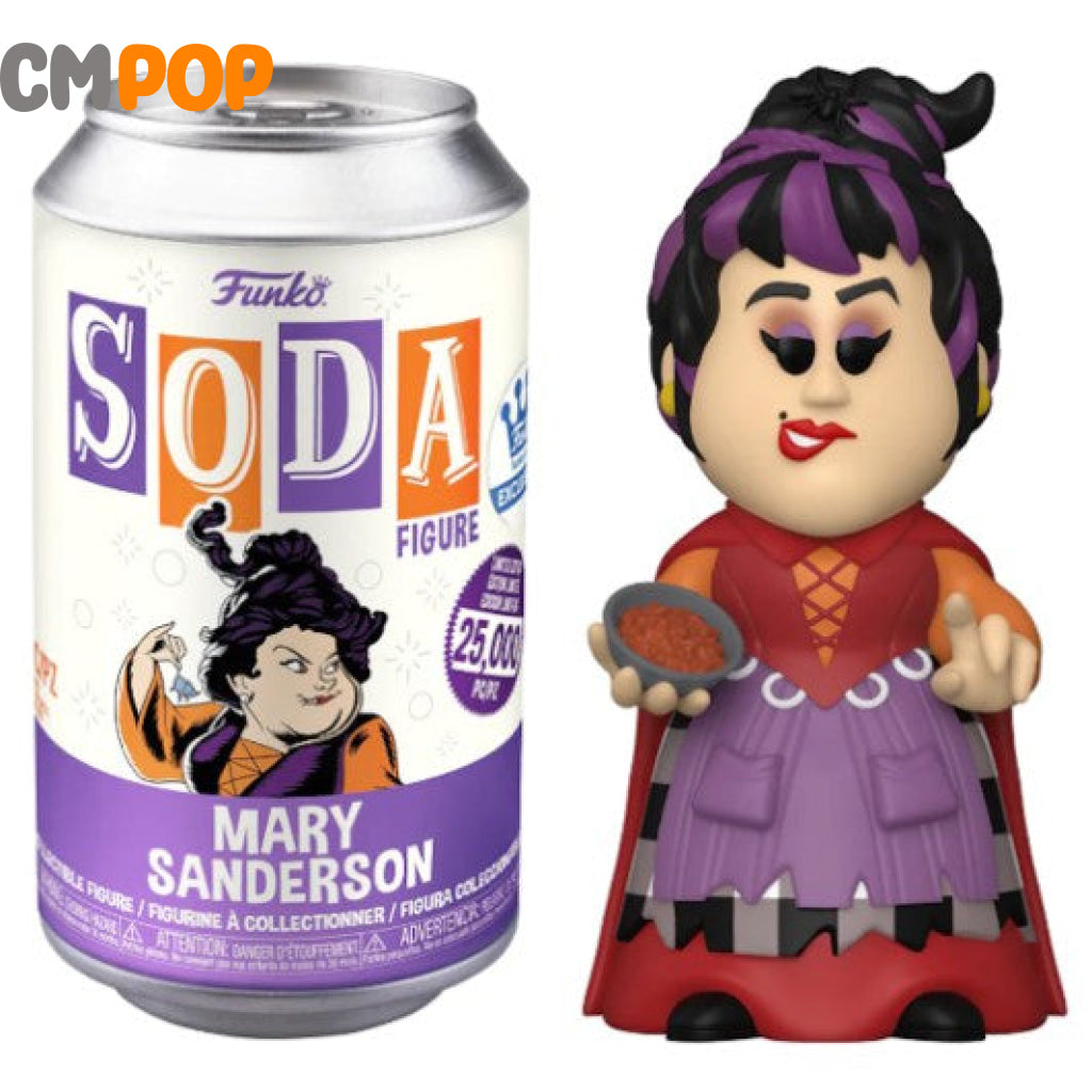 Mary Sanderson - Funko Vinyl Soda 25 000 Pieces Hocus Pocus Chance Of Chase