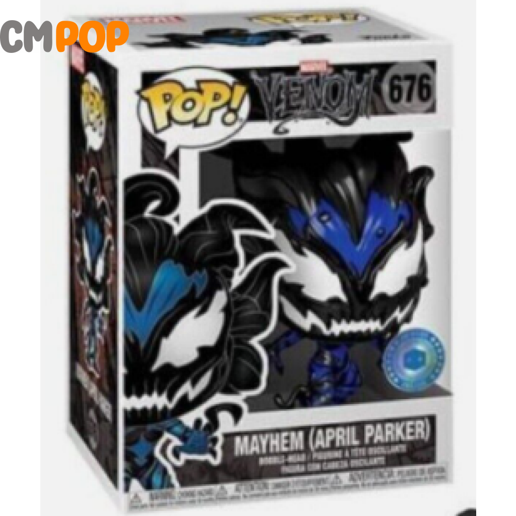 Mayhem April Parker Venom Glow - #676 Funko Pop! Marvel Piab Exclusive 8/10 Condition Pop