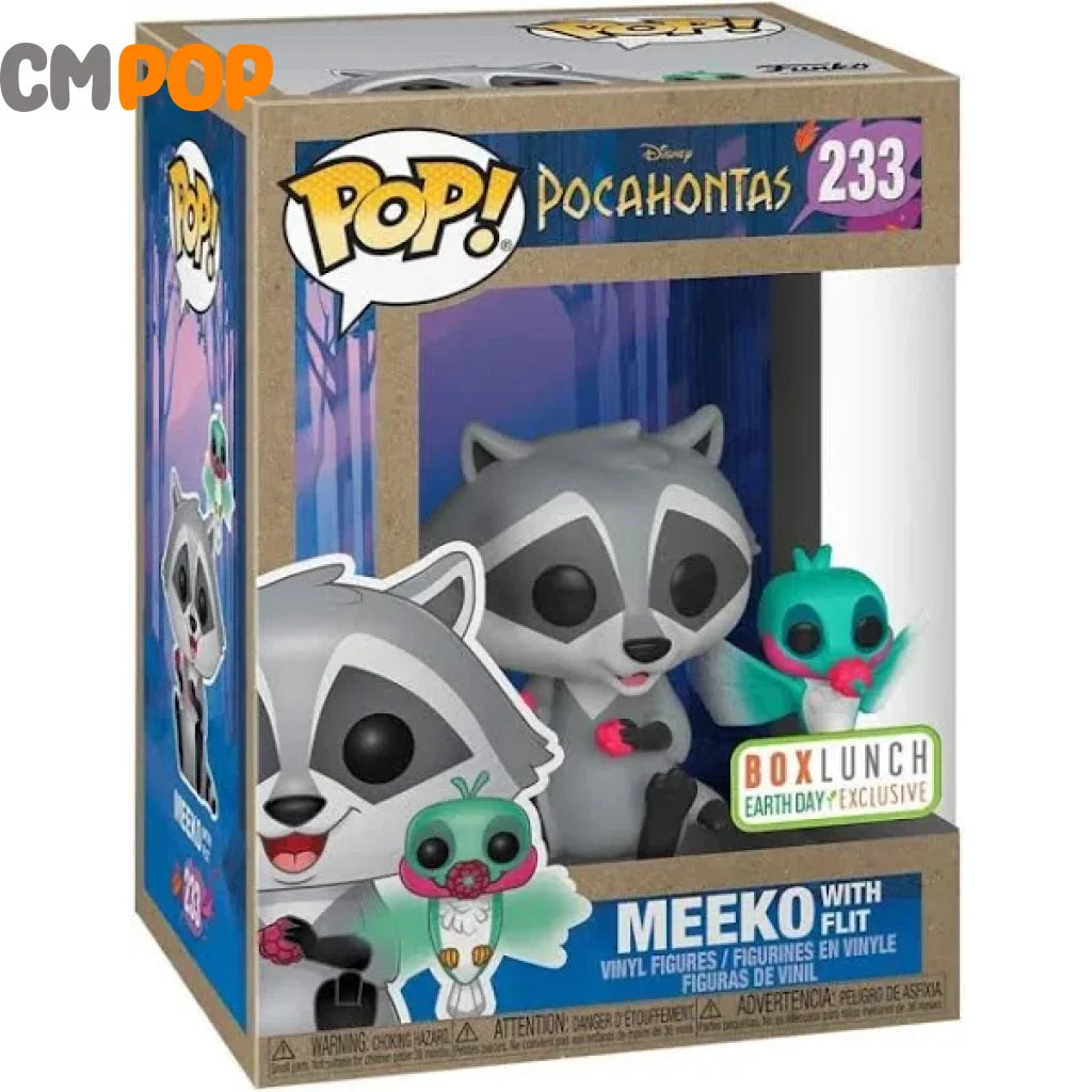 Meeko With Flit - #233 Funko Pop Disney Pocahontas Box Lunch Earth Day Exclusive