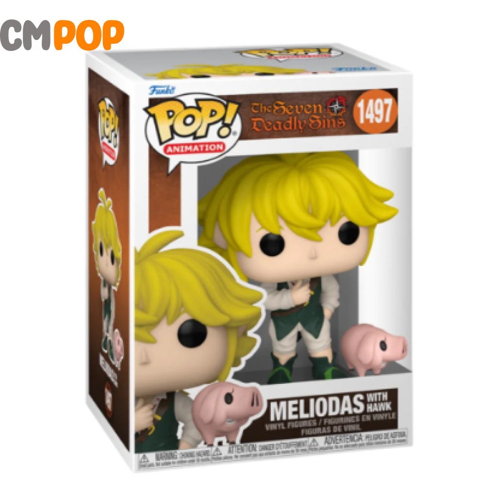 Meliodas W/ Hawk #1497 - Funko Pop! - The Seven Deadly Sins Animation Pop