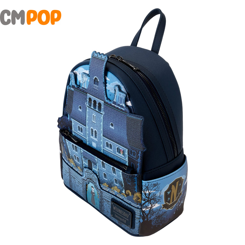 Mgm Wednesday Nevermore Academy Mini Backpack - Loungefly