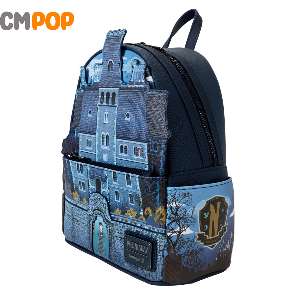 Mgm Wednesday Nevermore Academy Mini Backpack - Loungefly