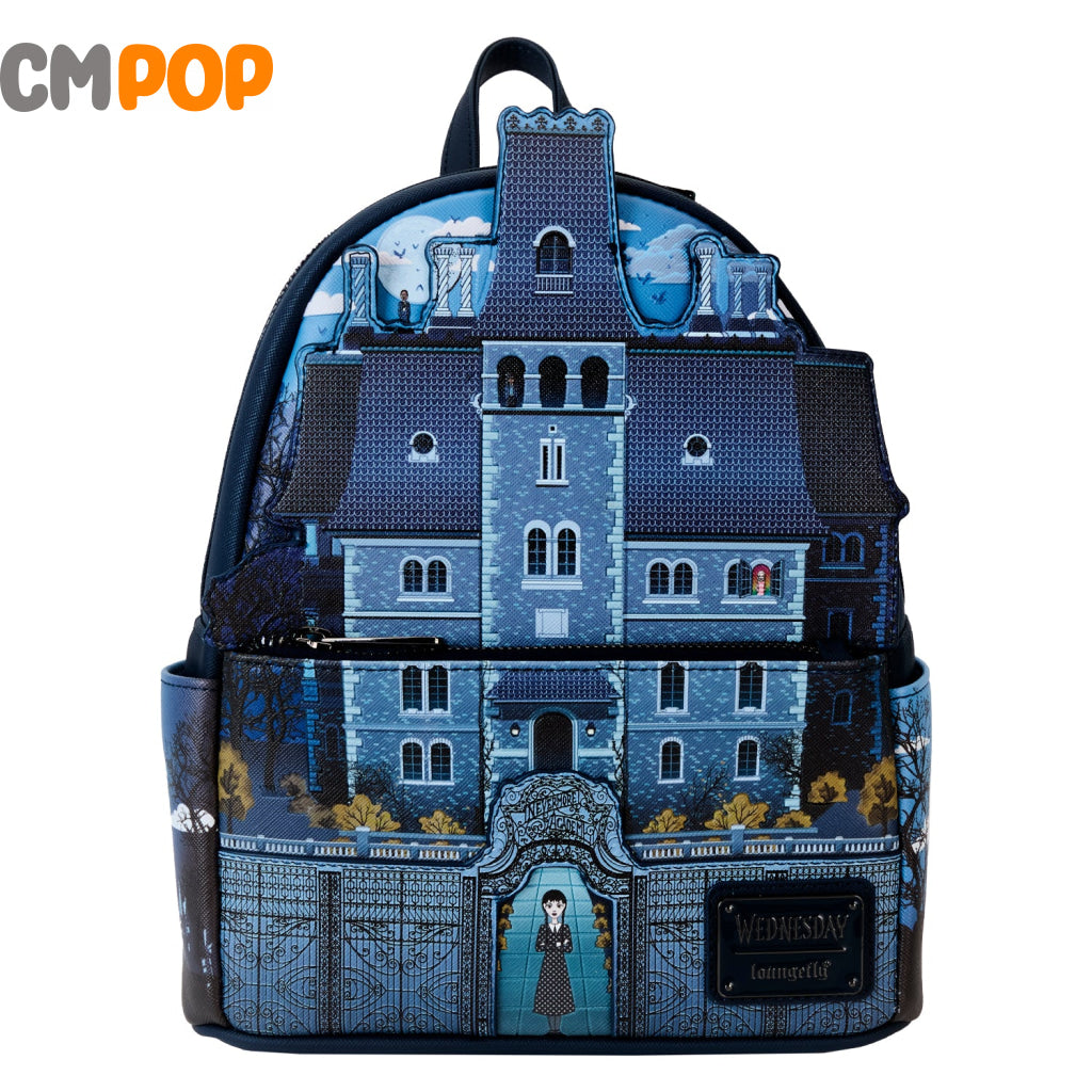 Mgm Wednesday Nevermore Academy Mini Backpack - Loungefly