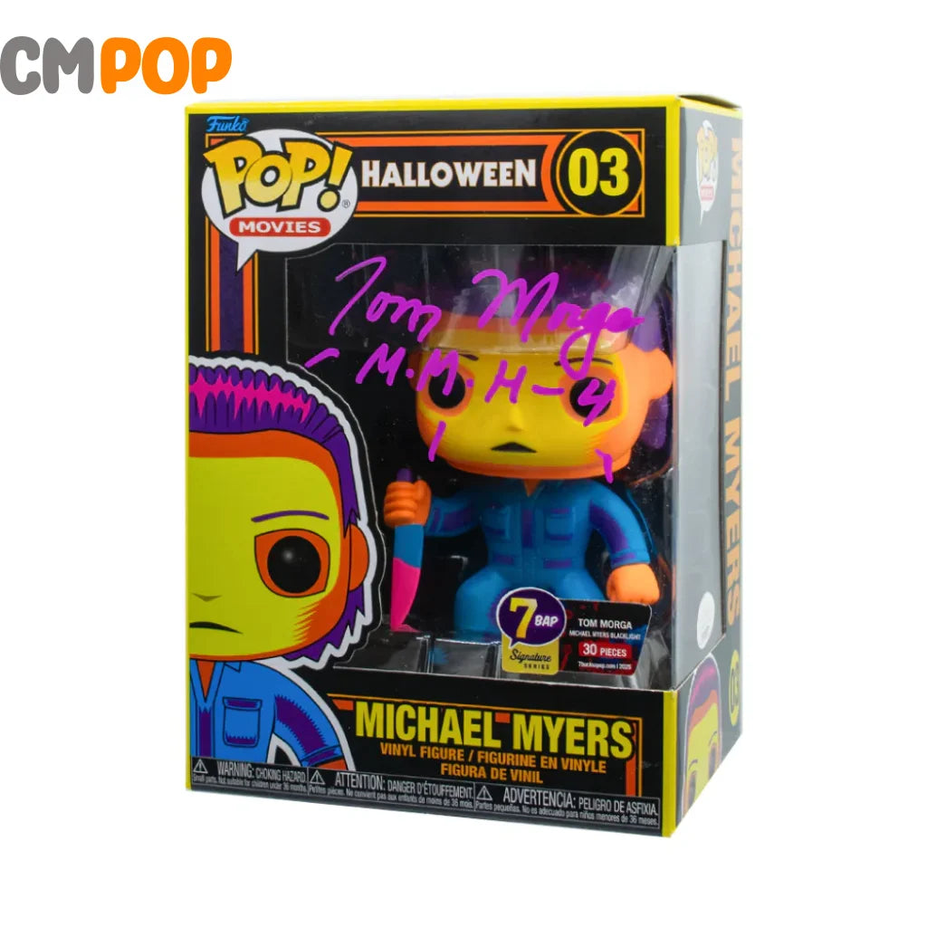 Michael Myers - #03 - Funko Pop! - Halloween - 7 BAP - 35 PCS - Signed POP! - Signed By Tom Morga Funko Pop
