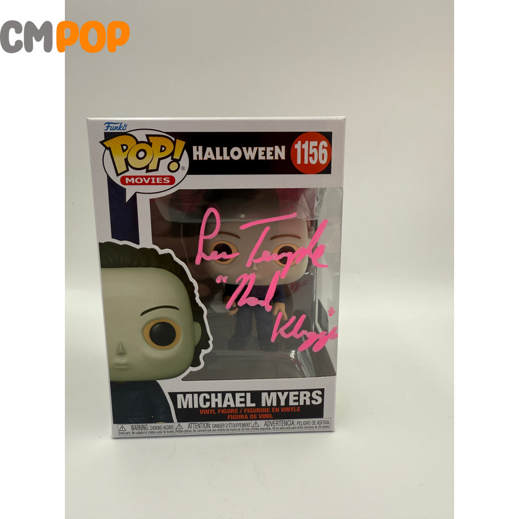 Michael Myers - #1156 - Funko Pop! - Movies - Halloween - Signed by Leu Temple- Certified Pop! Funko Pop