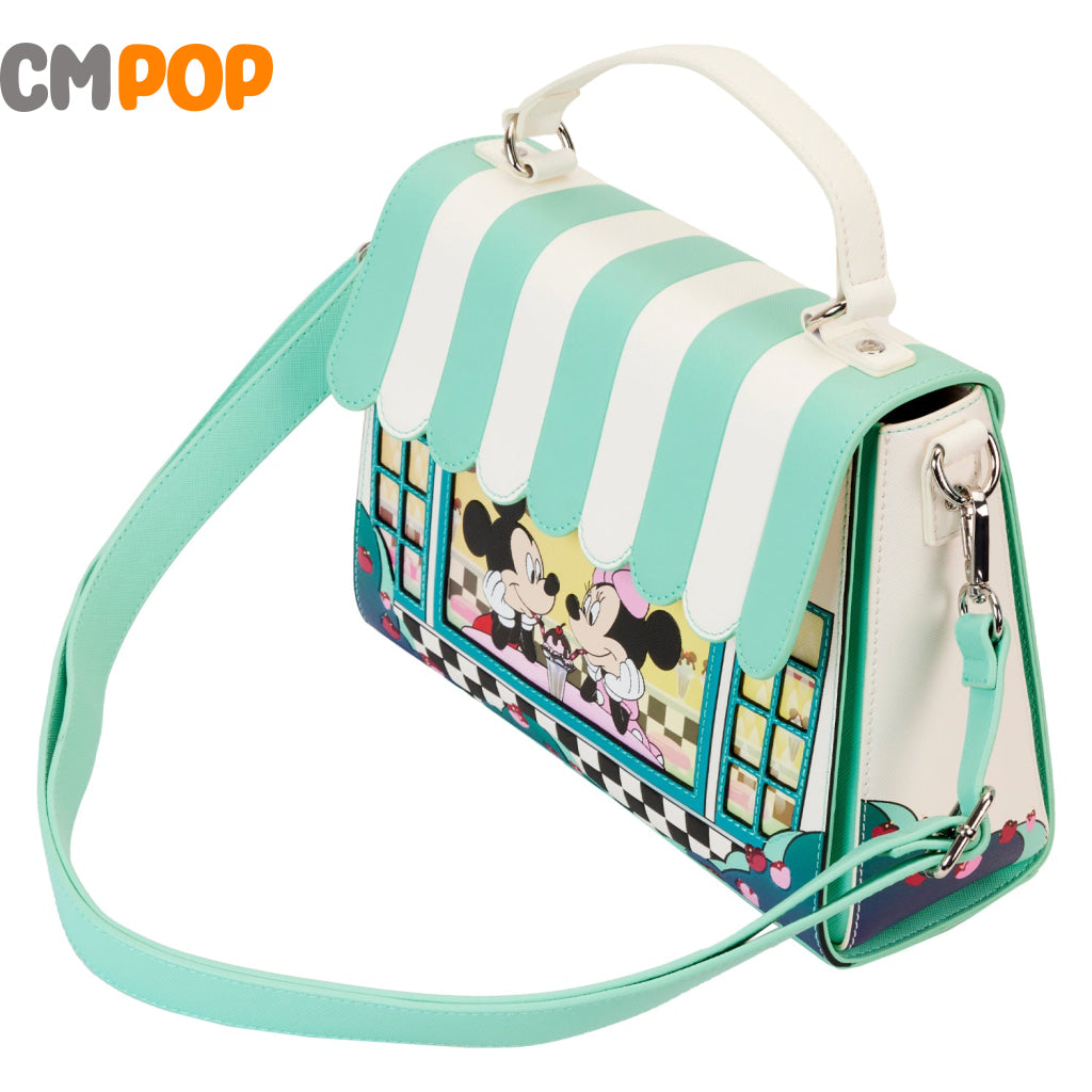 Mickey And Minnie Date Night Drive-In Diner Cross Body Bag - Disney Loungefly Backpack