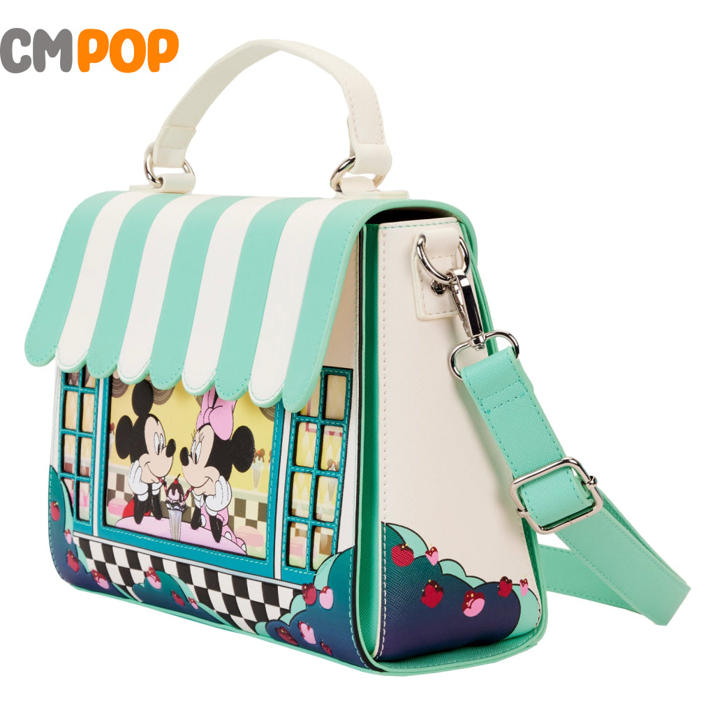 Mickey And Minnie Date Night Drive-In Diner Cross Body Bag - Disney Loungefly Backpack