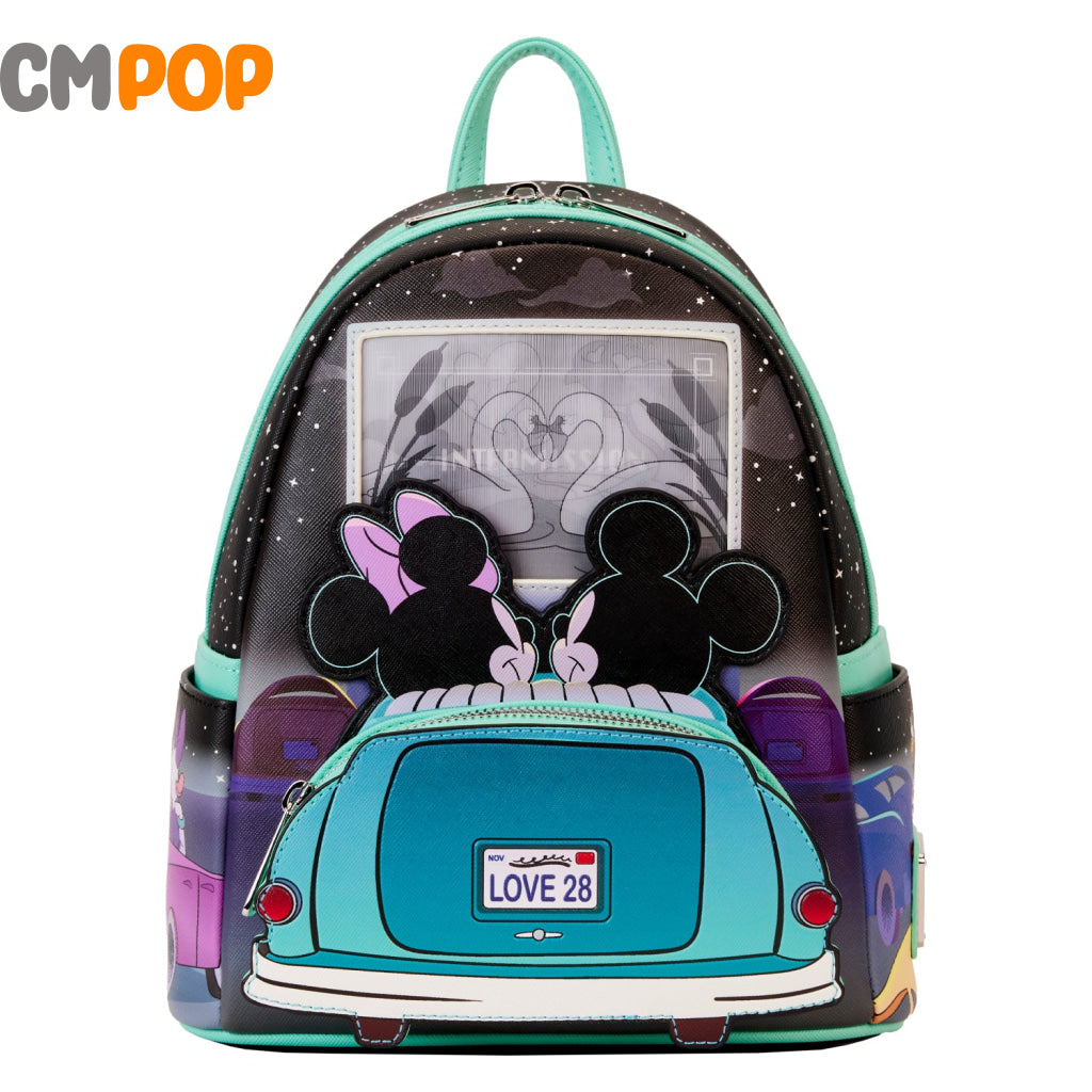 Mickey And Minnie Date Night Drive-In Diner Mini Backpack - Disney Loungefly