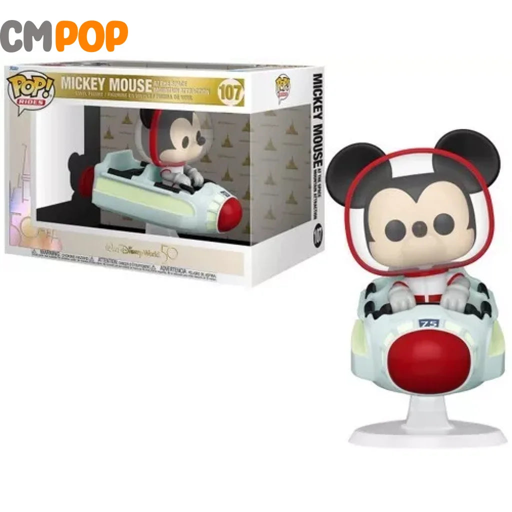 Mickey Mouse At The Space Mountain Attraction - #107 Funko Pop! Rides Disney