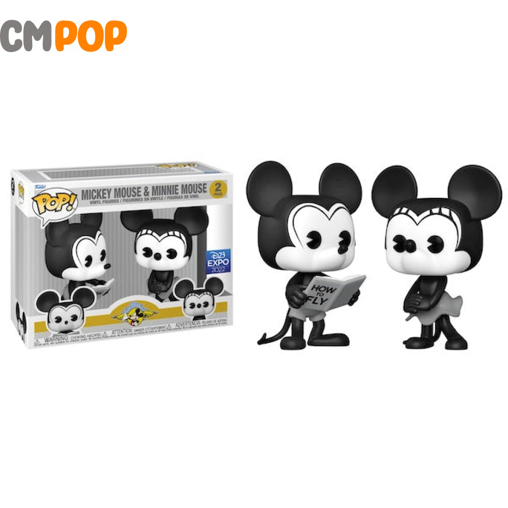 Mickey Mouse & Minnie Mouse - 2Pk - Funko Pop! -- D23 Expo 2022 Exclusive Funko Pop