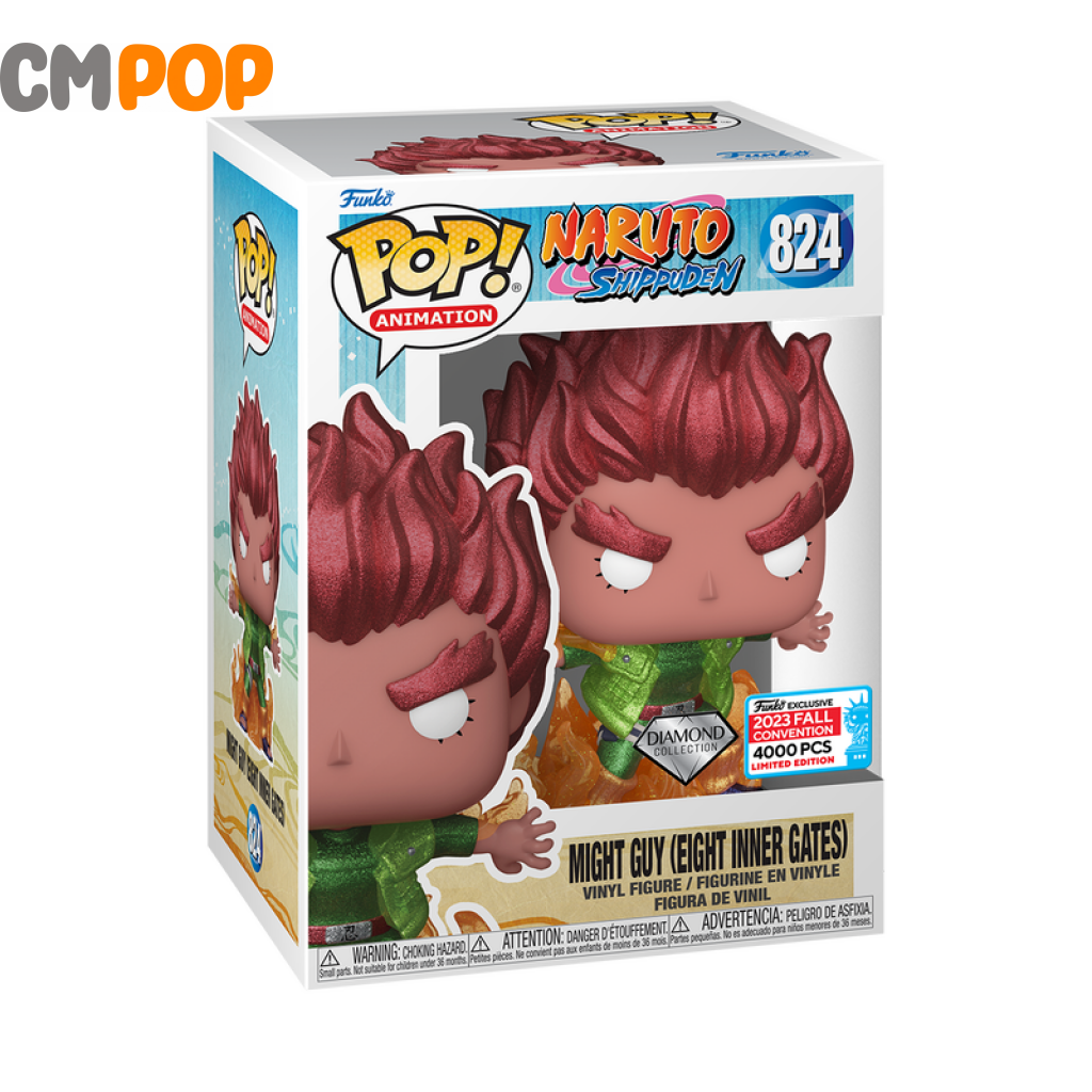 Might Guy (Eight Inner Gates) Diamond Collection - #824 Funko Pop! Nycc 2023 Stickered Convention