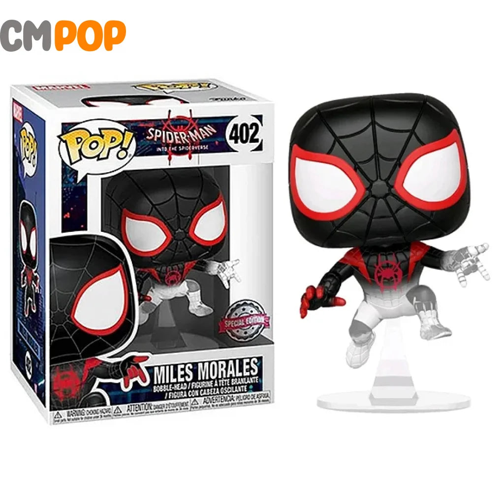 Miles Morales - #402 Funko Pop! Marvel -Spider-Man Into The Spiderverse Special Edition Pop