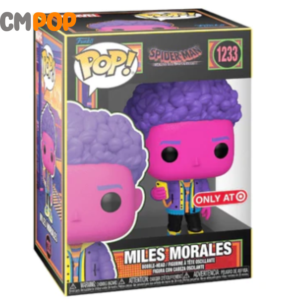 Miles Morales Blacklight - #1233 Funko Pop! Spider-Man Across The Spiderverse Marvel Target